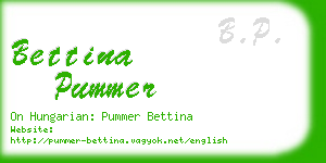 bettina pummer business card